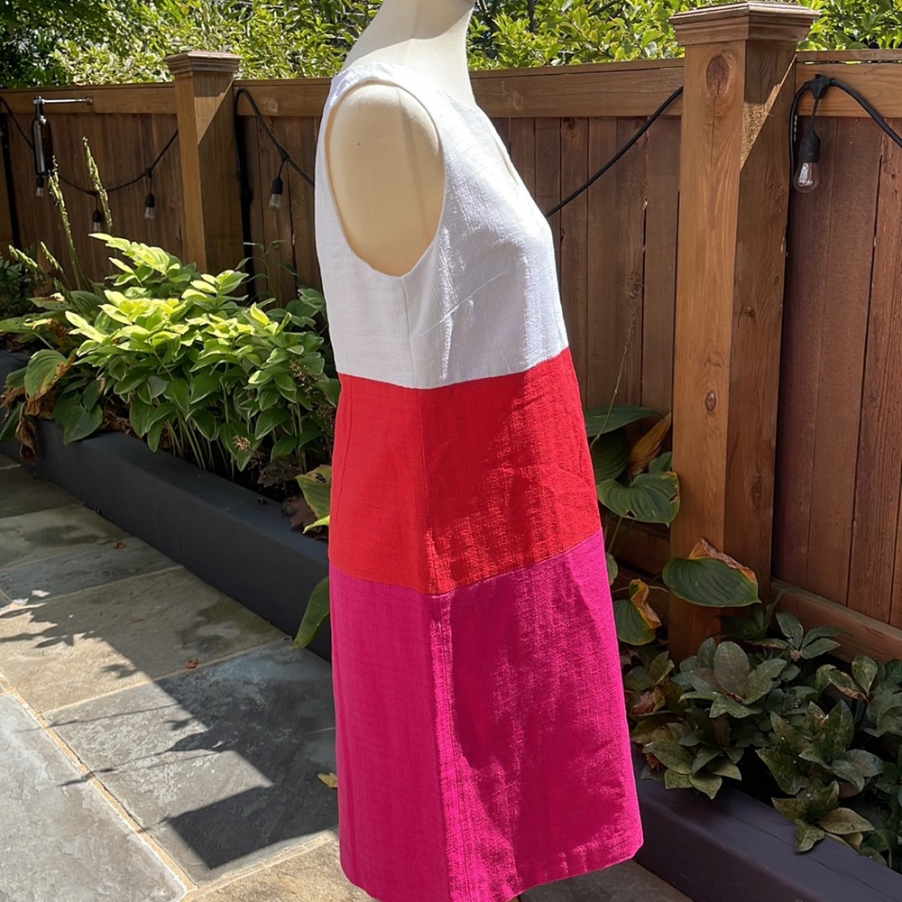 Talbots Textured Colorblock Sheath Dress - Picture 4 of 12